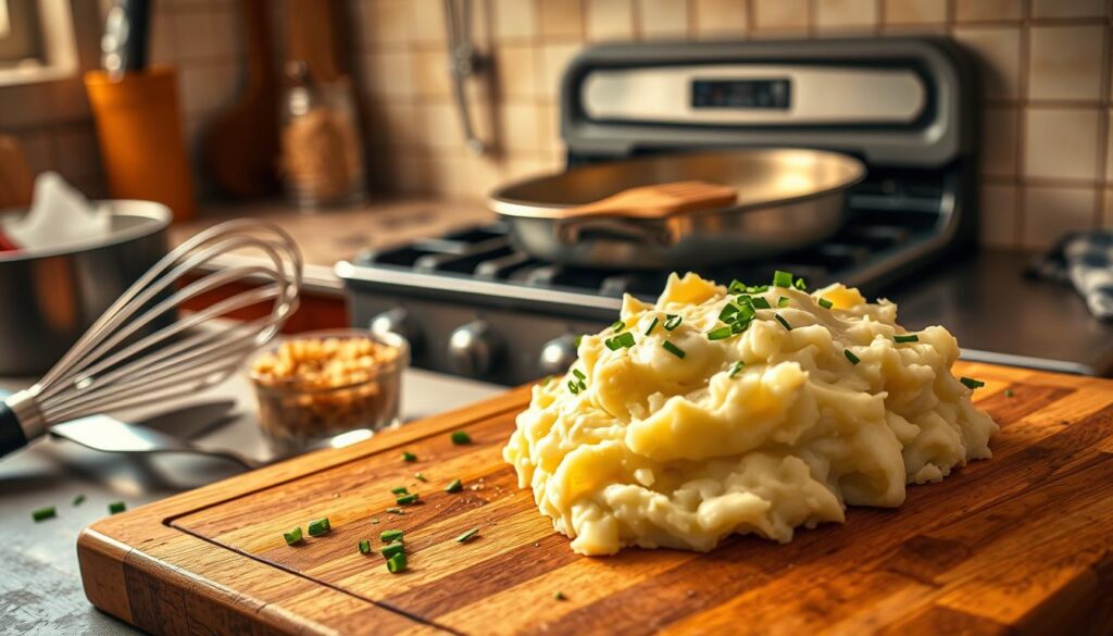 Resteverwertung mit Kartoffelbrei