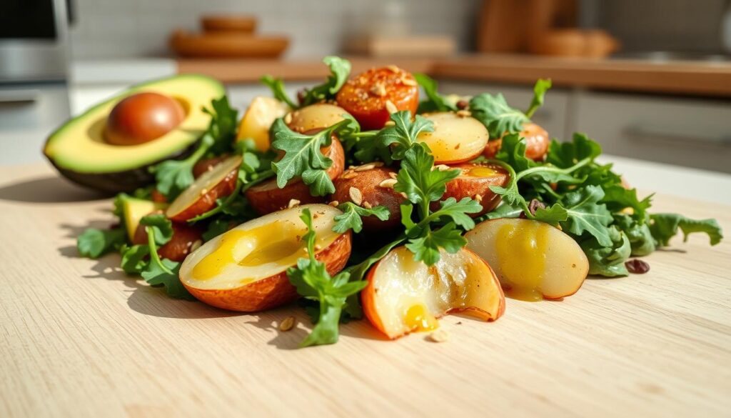 Rezept für Kartoffel Rucola Avocado Salat