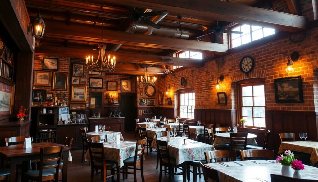 Rustikales Restaurant-Ambiente