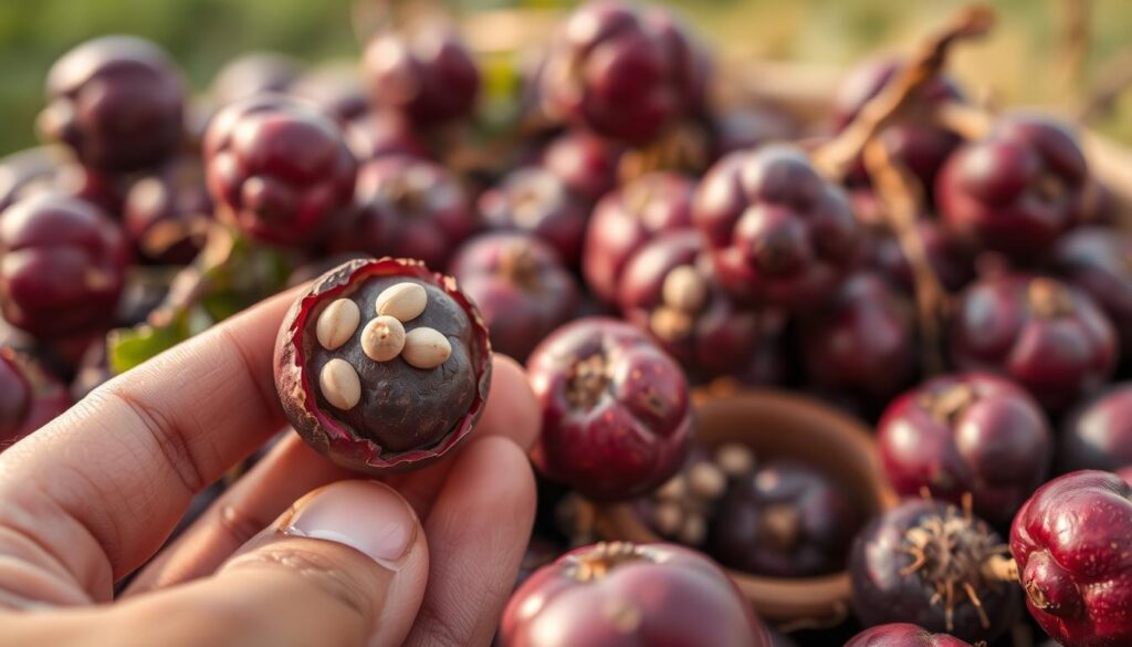 Samen aus Kartoffelbeeren extrahieren