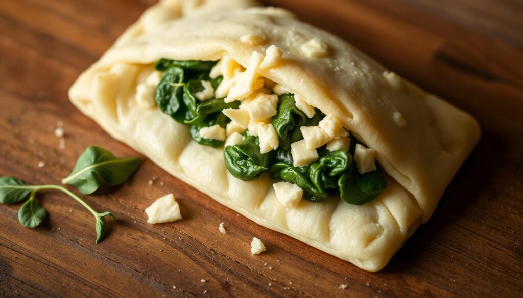 Schafkäse-Spinat Füllung