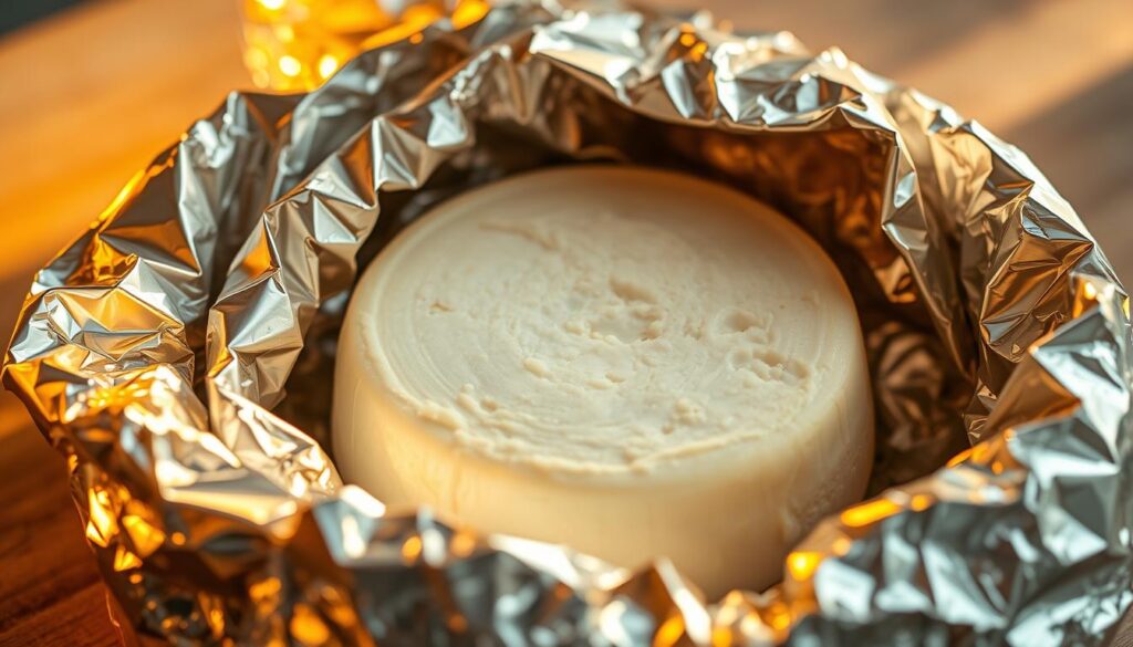 Schafskäse in Alufolie Zubereitung