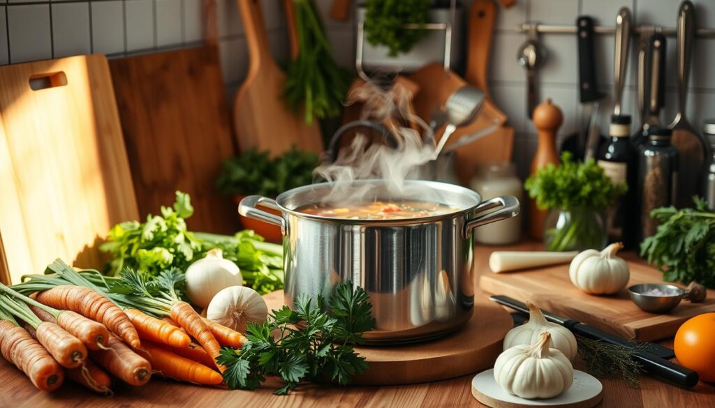 Schnelle Zubereitung von Suppen