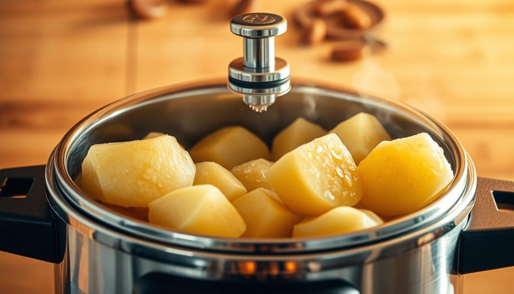 Schnellkochtopf Kartoffeln einkochen