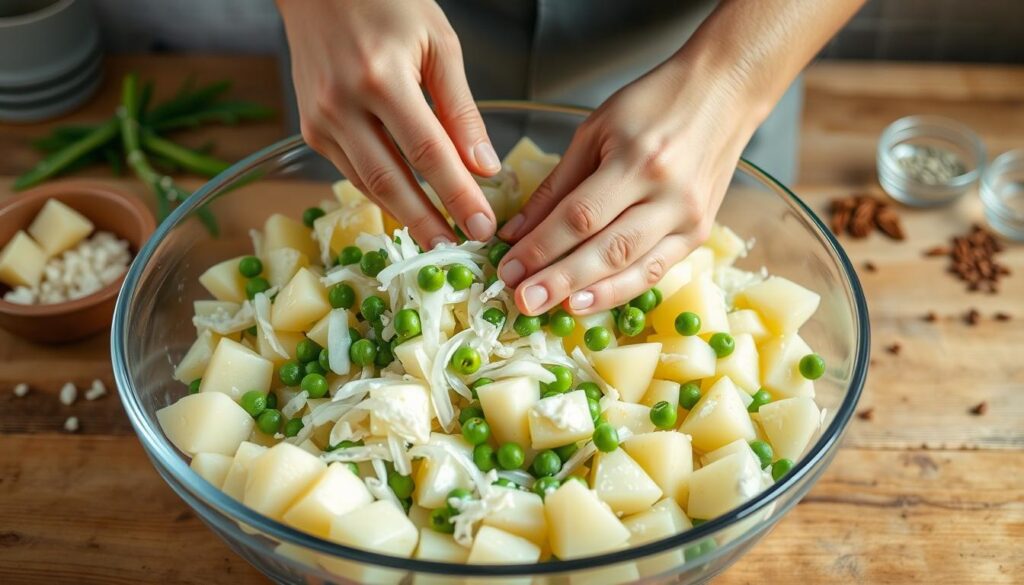 Schritt-für-Schritt Kartoffelsalat Zubereitung