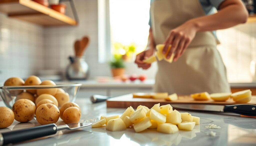 Schritt-für-Schritt Zubereitung von Kartoffeln