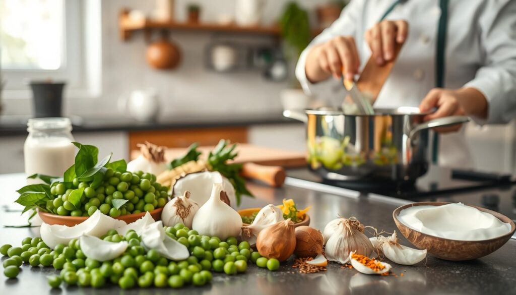 Schrittweise Zubereitung der Suppe