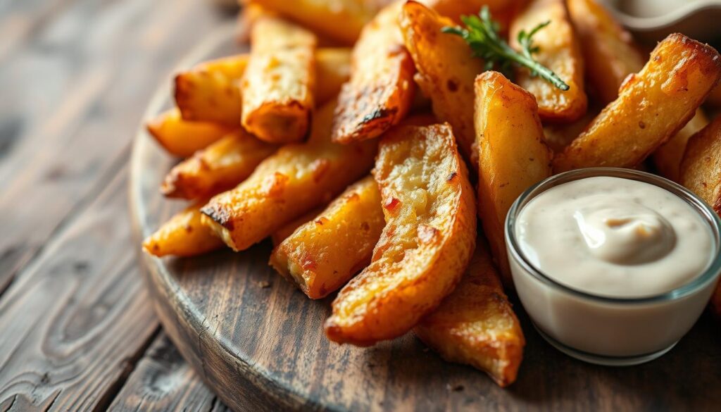 Schwenkkartoffeln mit Knoblauchdip
