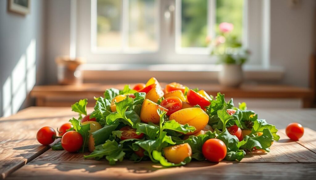 Sommerlicher Salat mit Kartoffeln