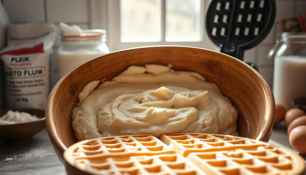 Teig für Kartoffelwaffeln