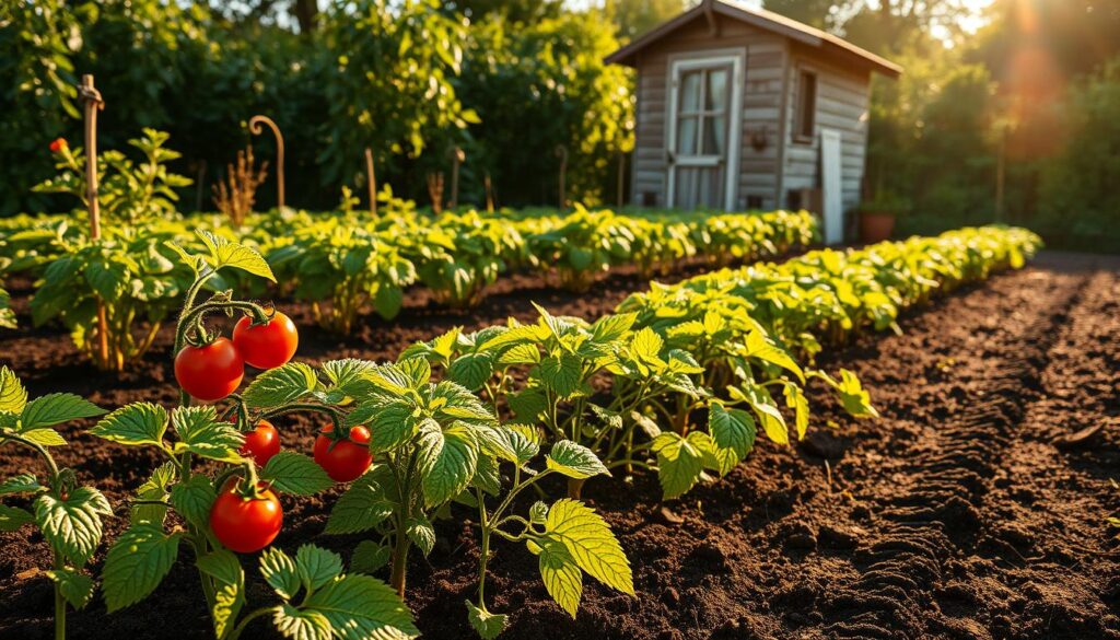 Tomate und Kartoffel Anbau