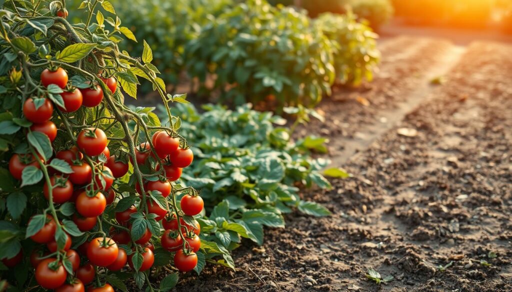 Tomate und Kartoffel Anbau