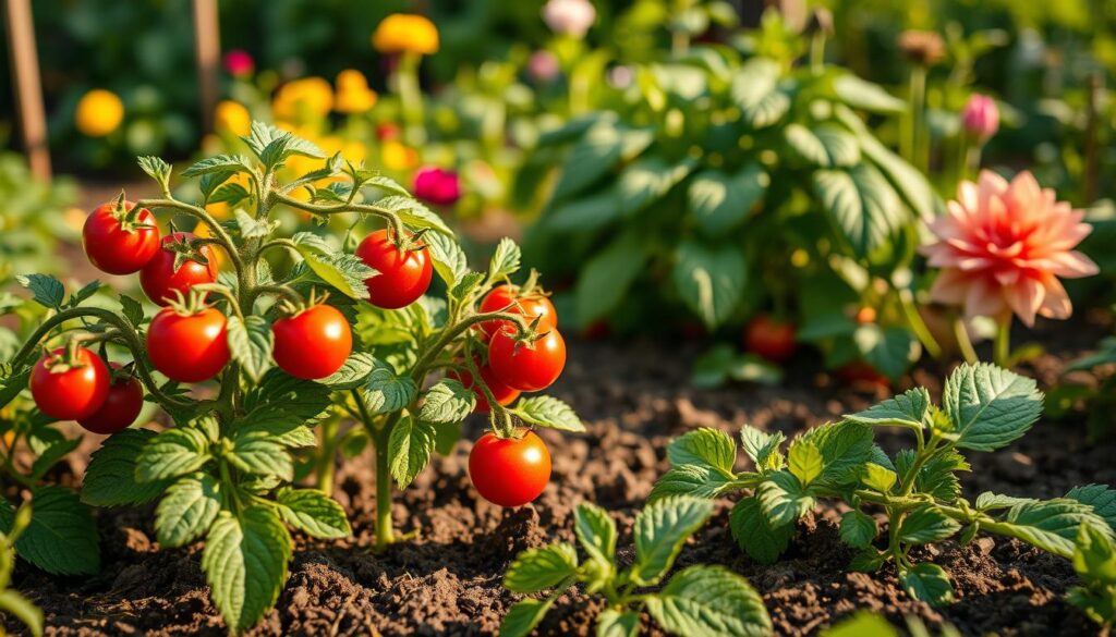 Tomate und Kartoffel Pflege
