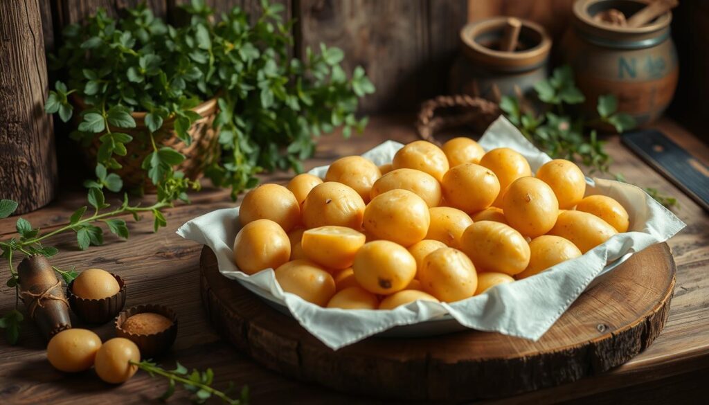 Traditionelle Pellkartoffeln