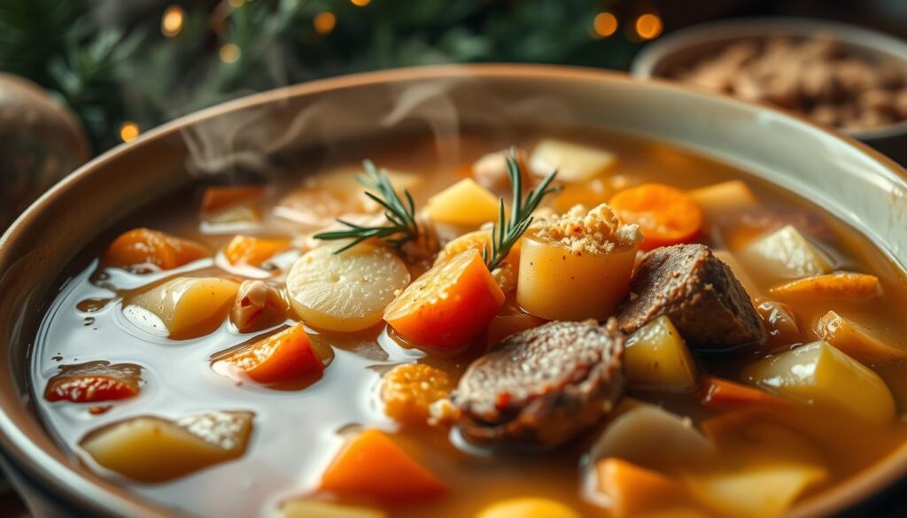 Traditionelle Weihnachtssuppe