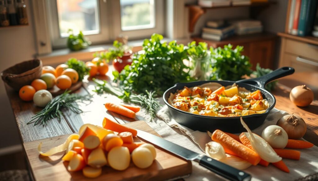 Traditionelles Rezept mit frischen Zutaten