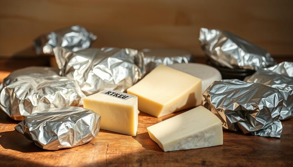 Variationen für Schafskäse in Alufolie