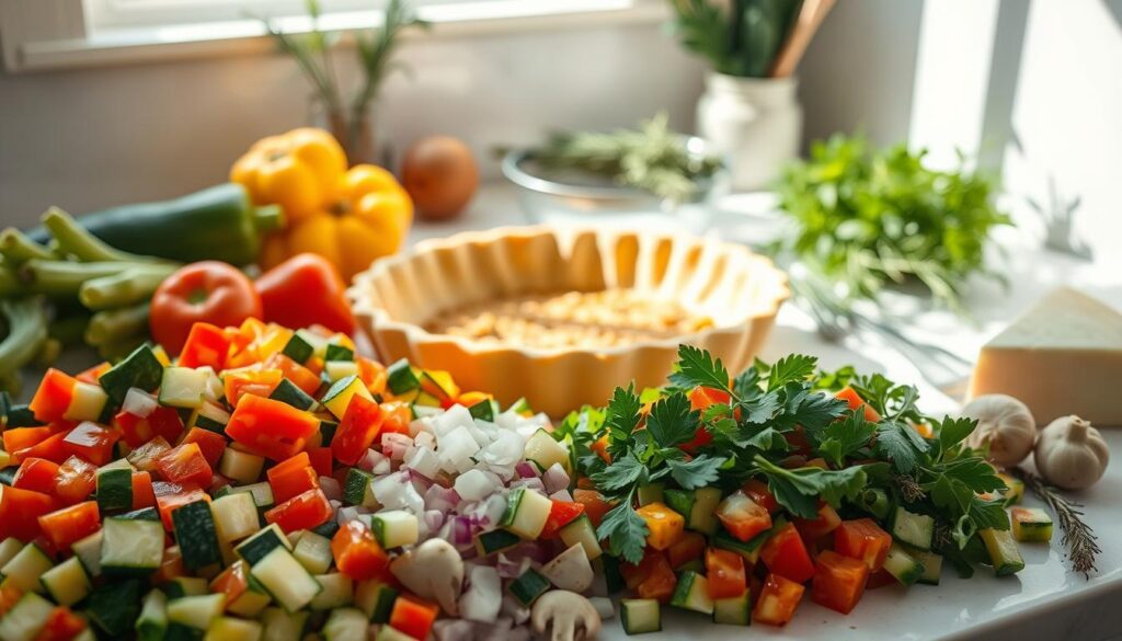 Vegane Quiche Zutaten