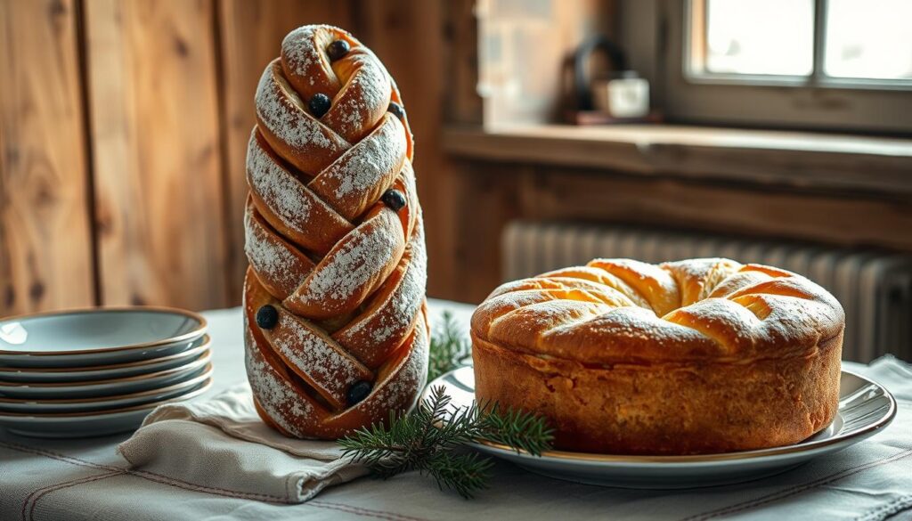 Vergleich Christstollen und Kartoffelkuchen