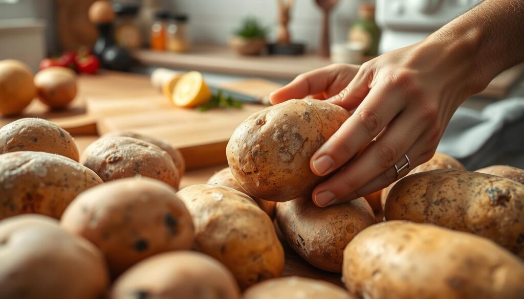 Vorbereitung der Kartoffeln