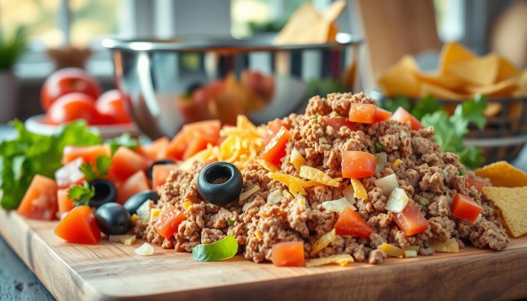 Zubereitung Taco-Salat
