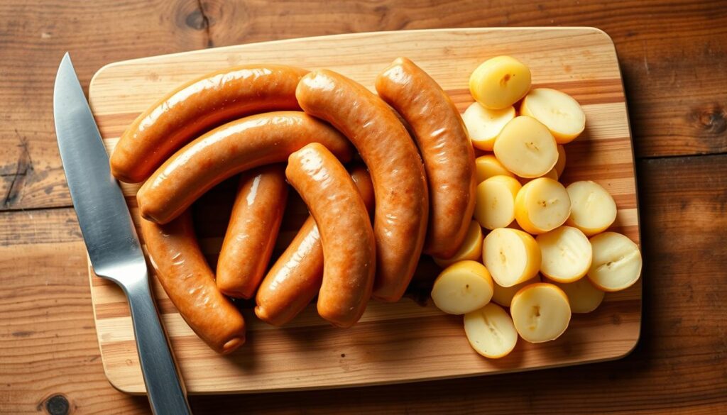 Zubereitung der Kartoffelwurst