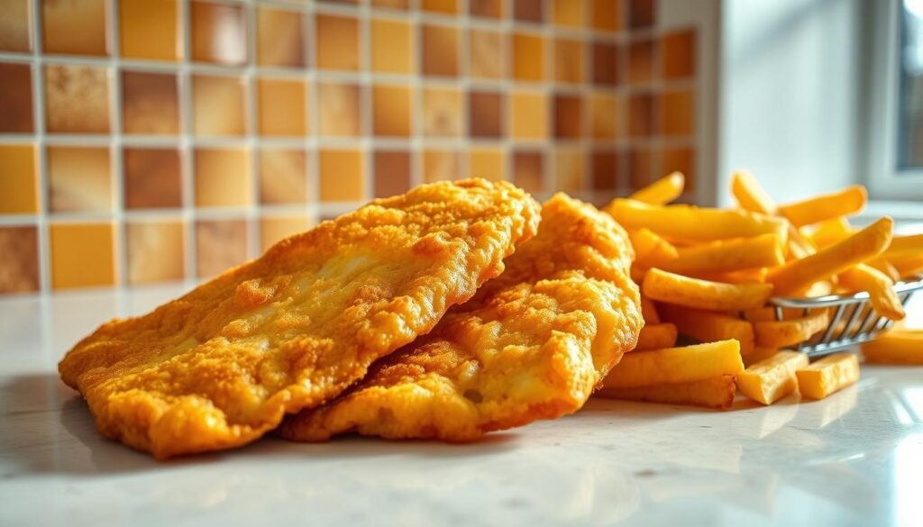 Zubereitung von Fish and Chips