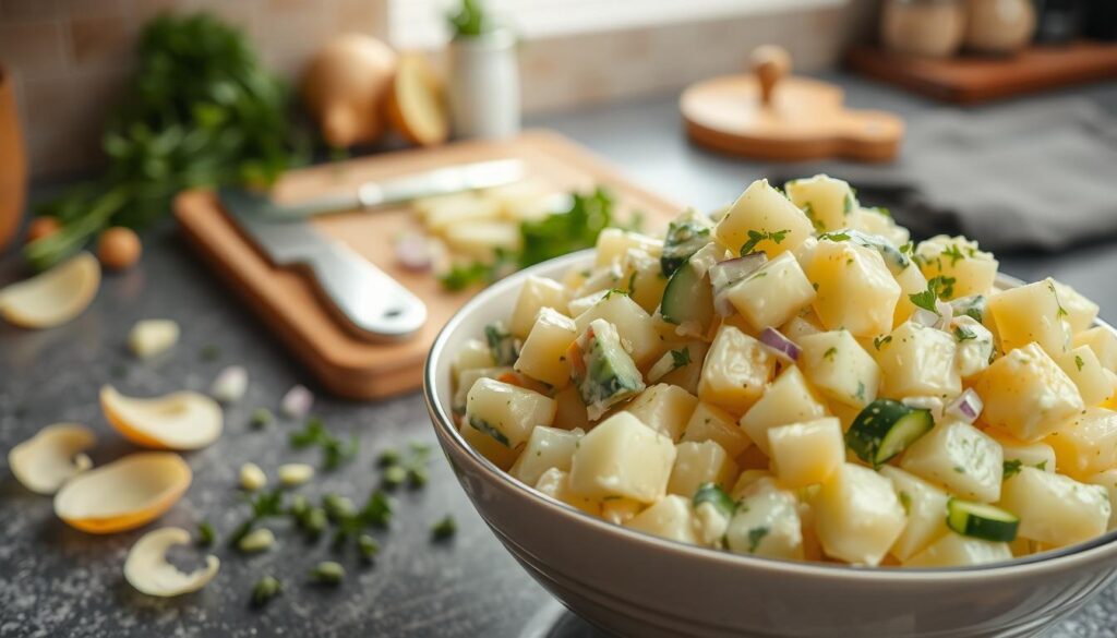 Zubereitung von Kartoffelsalat