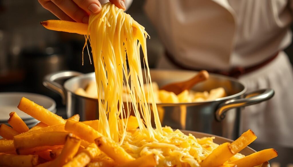 Zubereitung von Pommes Aligot