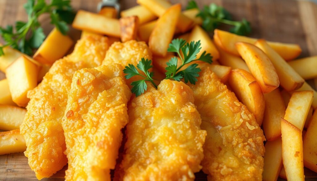 Zutaten für Fish and Chips