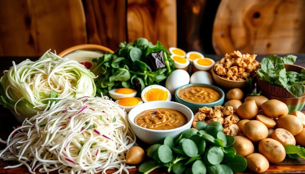 Zutaten für Gado Gado