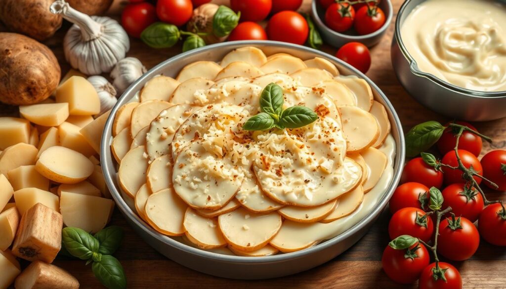 Zutaten für Kartoffel-Lasagne