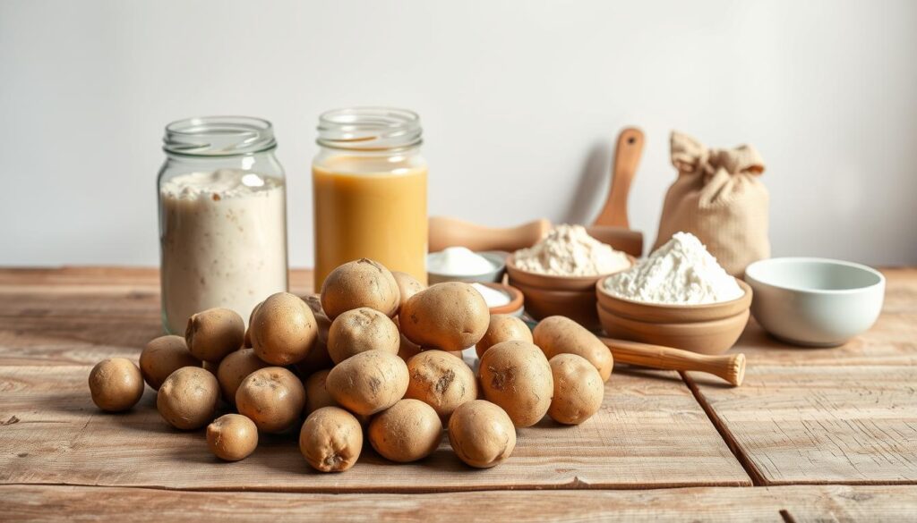 Zutaten für Kartoffel Sauerteigbrot
