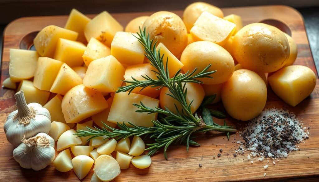 Zutaten für Kartoffelgericht