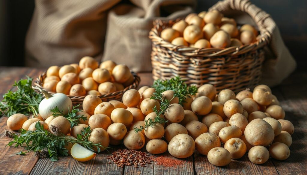 Zutaten für Kartoffelgerichte