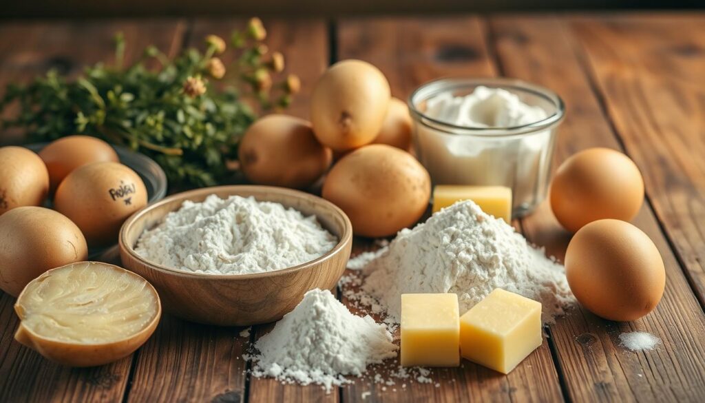 Zutaten für Kartoffelkuchen