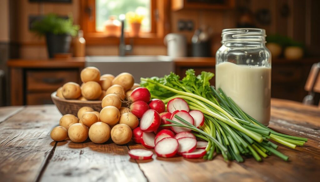 Zutaten für Kartoffelsalat