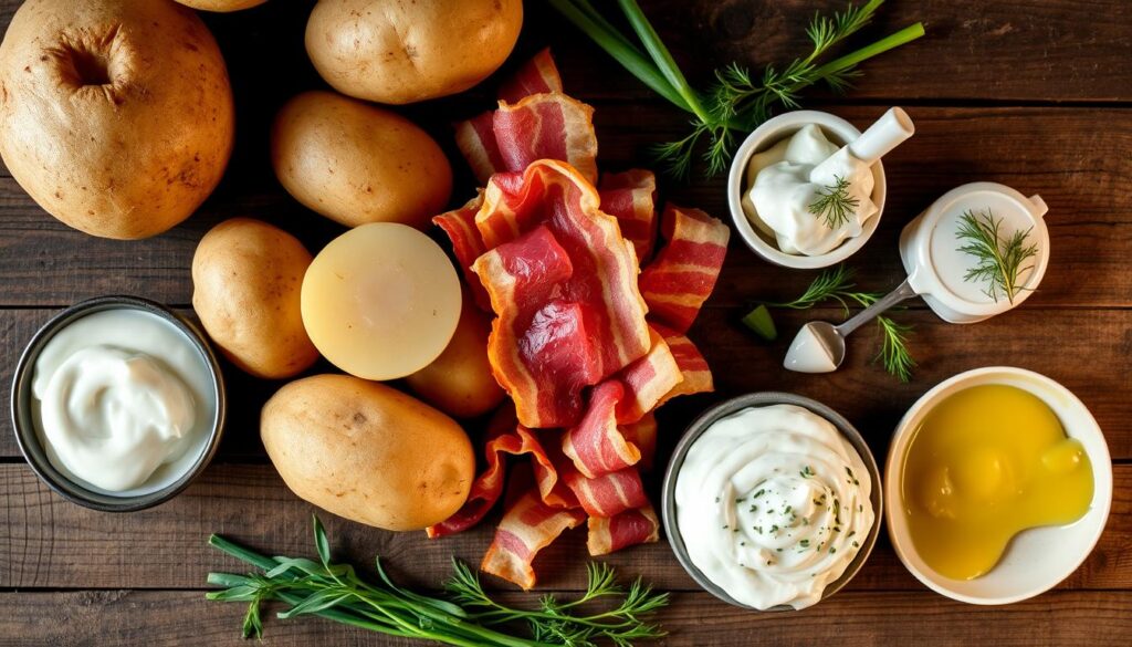 Zutaten für Kartoffelsalat