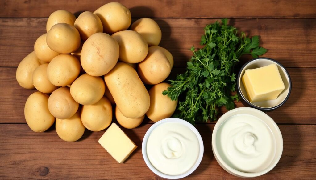 Zutaten für Kartoffelsouffle