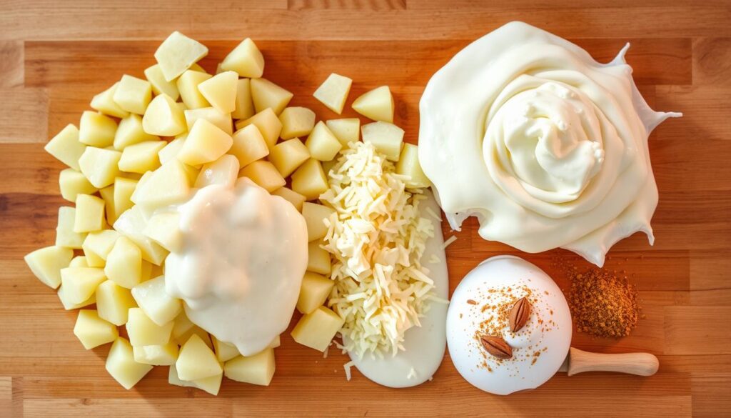 Zutaten für Kartoffelsoufflé
