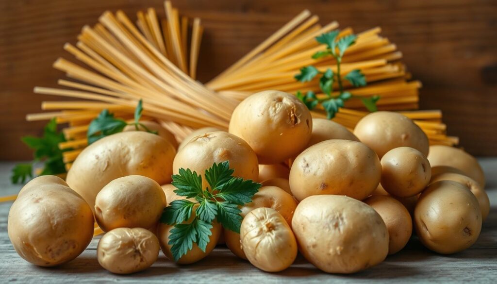 Zutaten für Kartoffelspaghetti