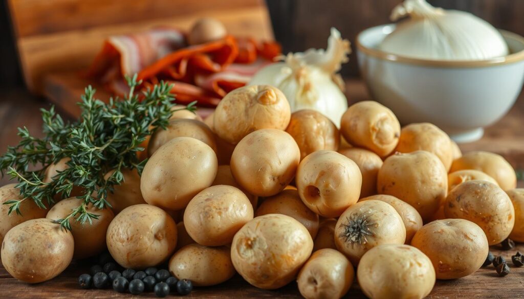 Zutaten für Kartoffelsuppe