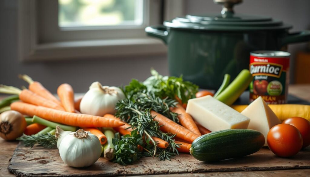 Zutaten für Minestrone Milanese