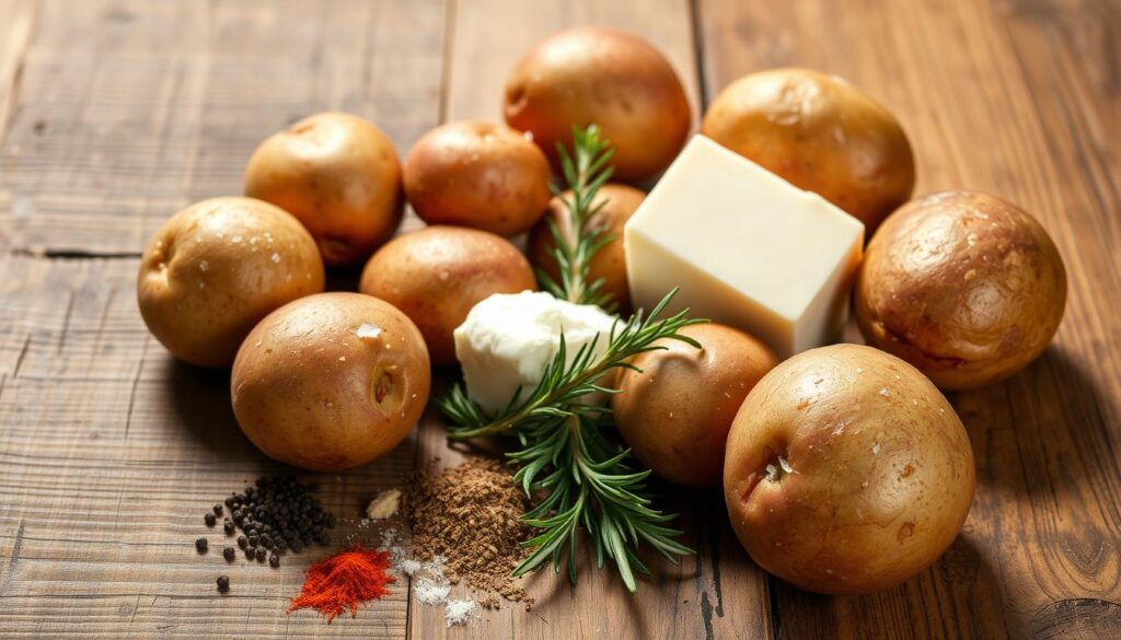 Zutaten für Ofenkartoffeln