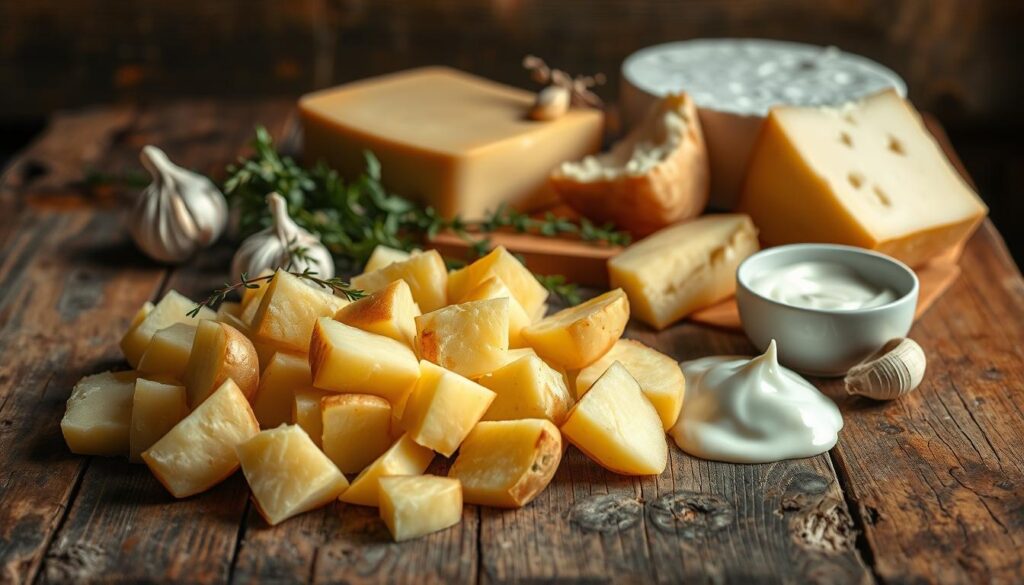 Zutaten für Pommes Aligot