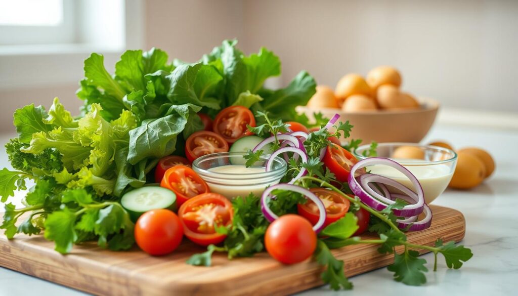 Zutaten für Salat