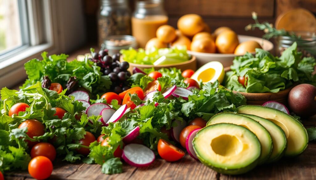 Zutaten für Salat