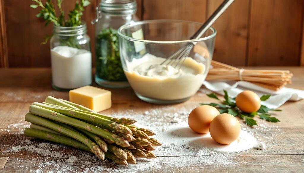 Zutaten für Spargel Muffins