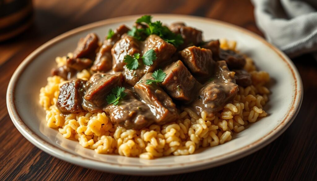 boeuf stroganoff beilage