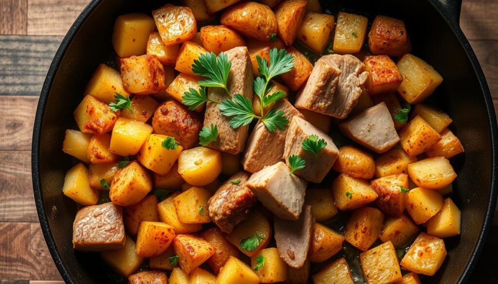 bratkartoffeln thunfisch